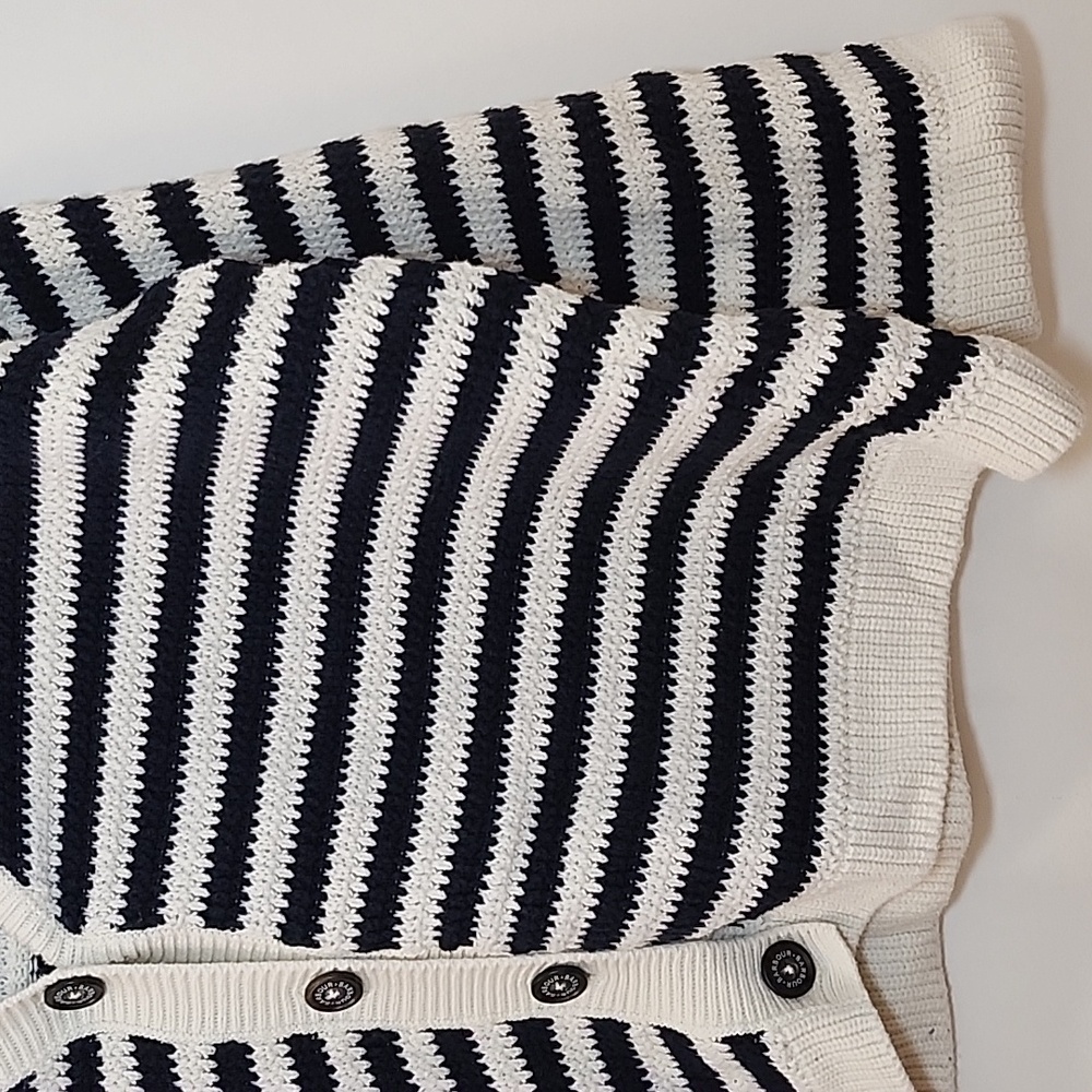 Barbour Sandgate Knitted Cardigan Women's Multi Stripe  Size 6 - Picture 9 of 16